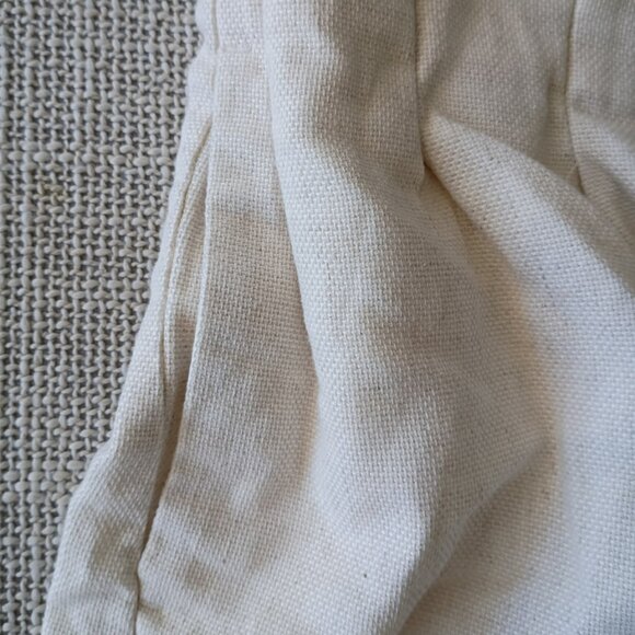 Express High Rise Bermuda Shorts 00 – Button Front Linen Blend Neutral Beige - Picture 6 of 6